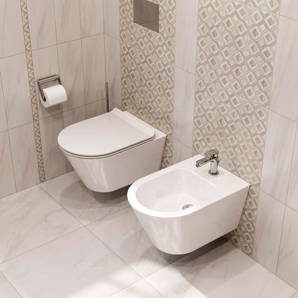 Биде подвесное Kerama Marazzi Plaza PLM.bidet.02 белое Биде подвесное Kerama Marazzi Plaza PLM.bidet.02 белое