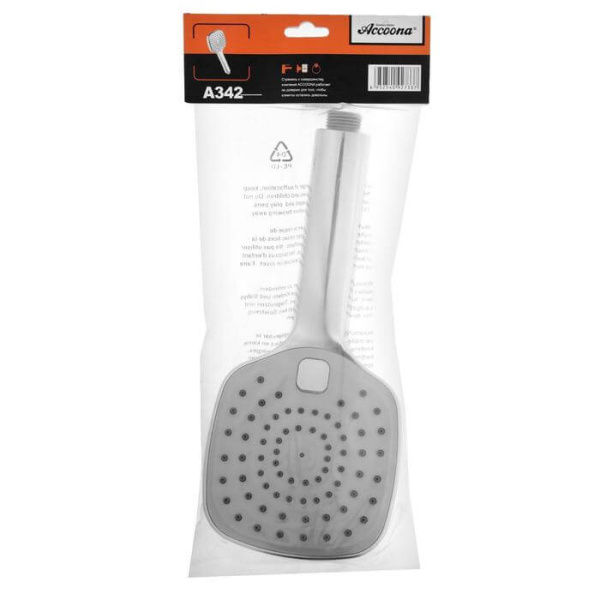 Душевая лейка Accoona A342 хром Душевая лейка Accoona A342 хром