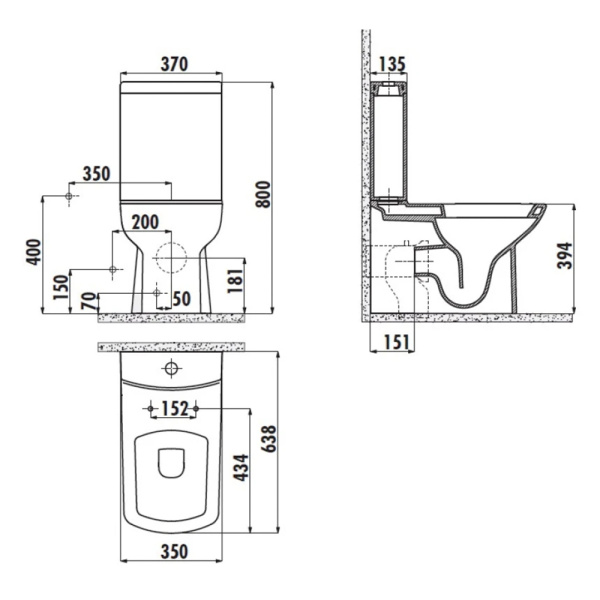 Унитаз-компакт Creavit Lara LR360-11CB00E+LR410-00CB00E+IT5130+KC1603.01.0000E с микролифтом Унитаз-компакт Creavit Lara LR360-11CB00E+LR410-00CB00E+IT5130+KC1603.01.0000E с микролифтом