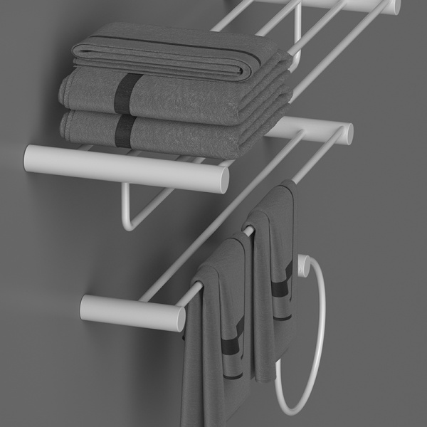 Полотенцедержатель AVS Slimmer, белый матовый, кольцо Полотенцедержатель AVS Slimmer, белый матовый, кольцо