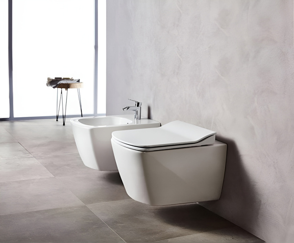 Унитаз подвесной Creavit Elegant EG321-00CB00E-0000 безободковый с биде Унитаз подвесной Creavit Elegant EG321-00CB00E-0000 безободковый с биде