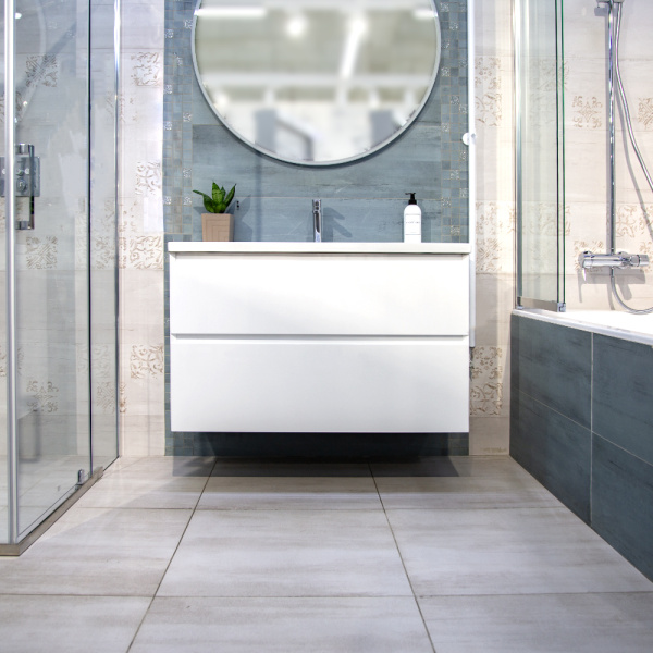 Тумба с раковиной AVS Гармония 100 белая (раковина 01 белая глянцевая) Тумба с раковиной AVS Гармония 100 белая (раковина 01 белая глянцевая)