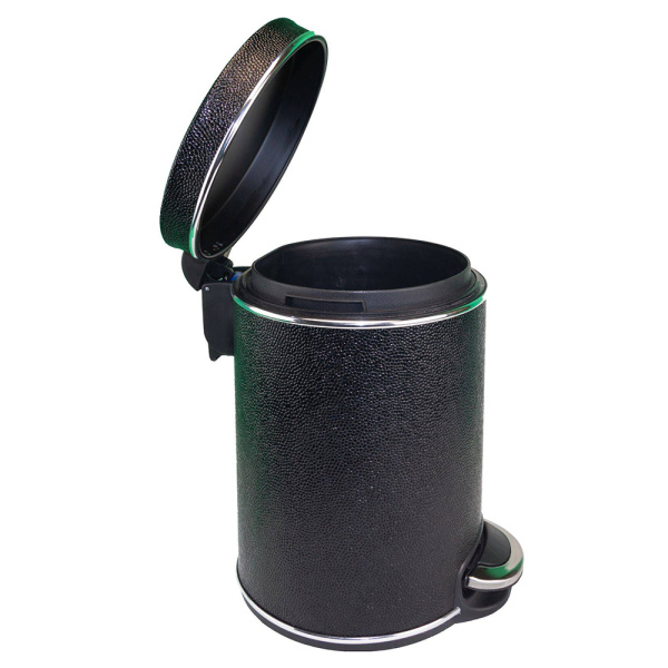 Ведро для мусора Geralis V-KHBH-B 5 л черное/хром Ведро для мусора Geralis V-KHBH-B 5 л черное/хром