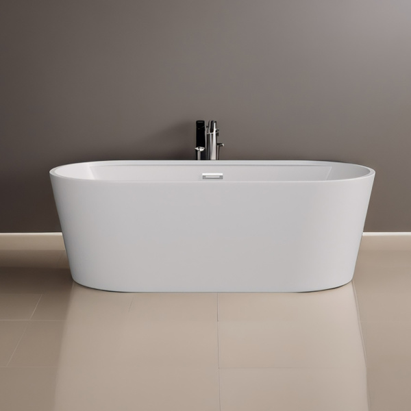 Акриловая ванна AVS Ирида 170х80 белая с донным клапаном