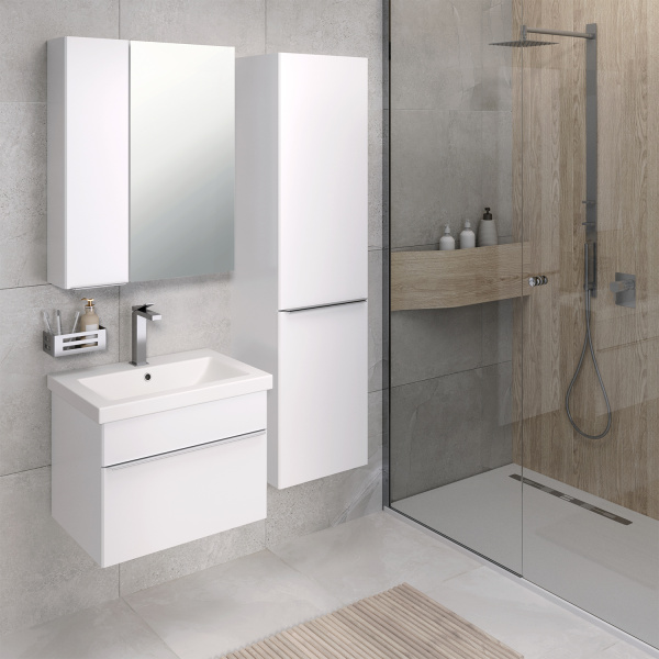 Пенал 400*1520 2дв подвес Эмаль Белый Axioma AQUA DE MARCO Пенал 400*1520 2дв подвес Эмаль Белый Axioma AQUA DE MARCO