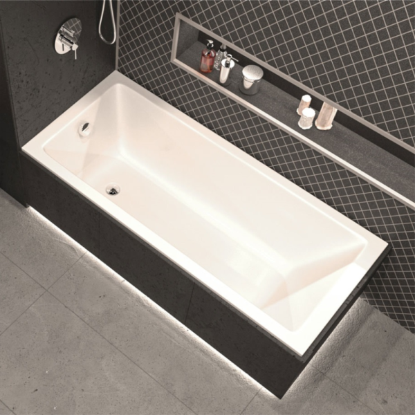 Акриловая ванна WHITECROSS Wave Slim 150х70 белая, без каркаса