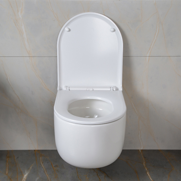 Унитаз подвесной AVS Декарт безободковый, белый Унитаз подвесной AVS Декарт безободковый, белый