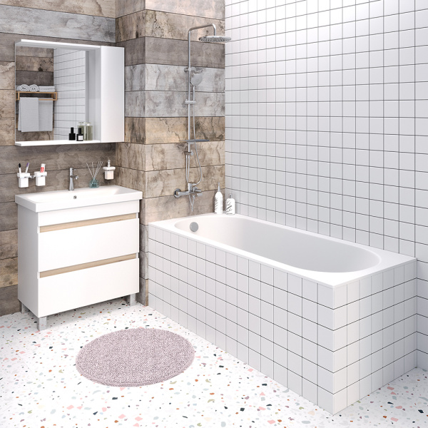 Ванна из искусственного камня Aqua de Marco Verona 170x75 белая с ножками Ванна из искусственного камня Aqua de Marco Verona 170x75 белая с ножками