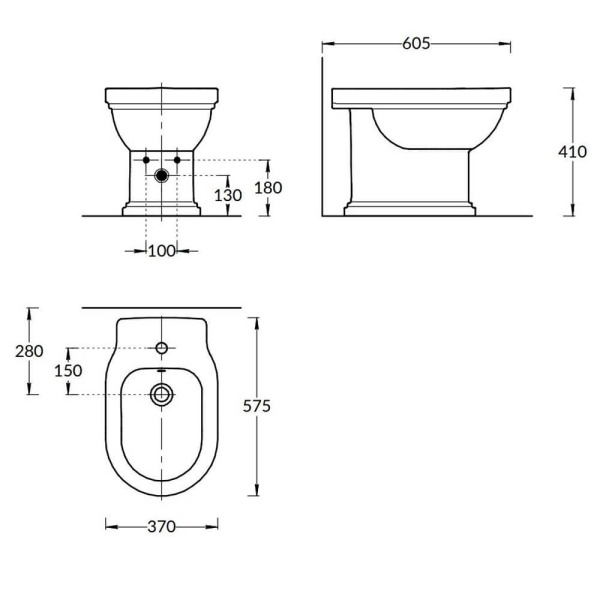 Биде напольное Kerama Marazzi Pompei PO.bidet.01 белое Биде напольное Kerama Marazzi Pompei PO.bidet.01 белое