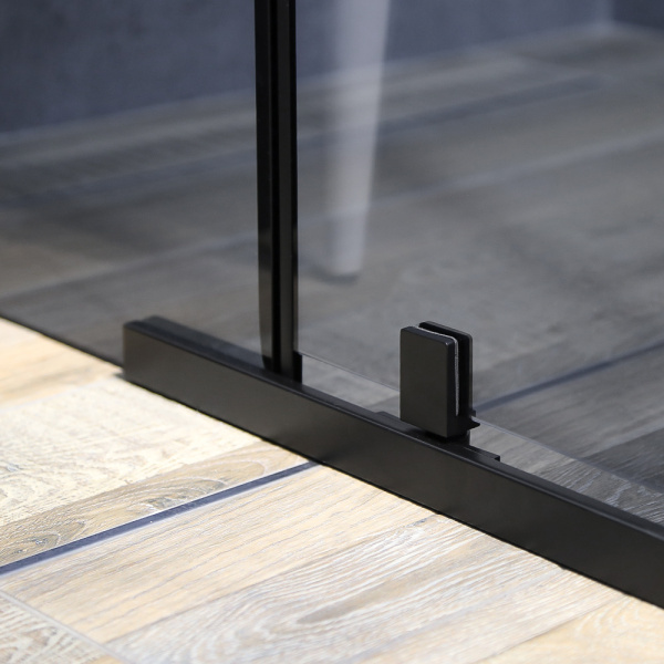 Душевой уголок AVS Фаворит 120x90 профиль черный матовый, стекло тонированное