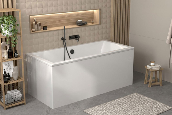 Акриловая ванна Alba Spa Kero 170x80 белая, без ножек Акриловая ванна Alba Spa Kero 170x80 белая, без ножек