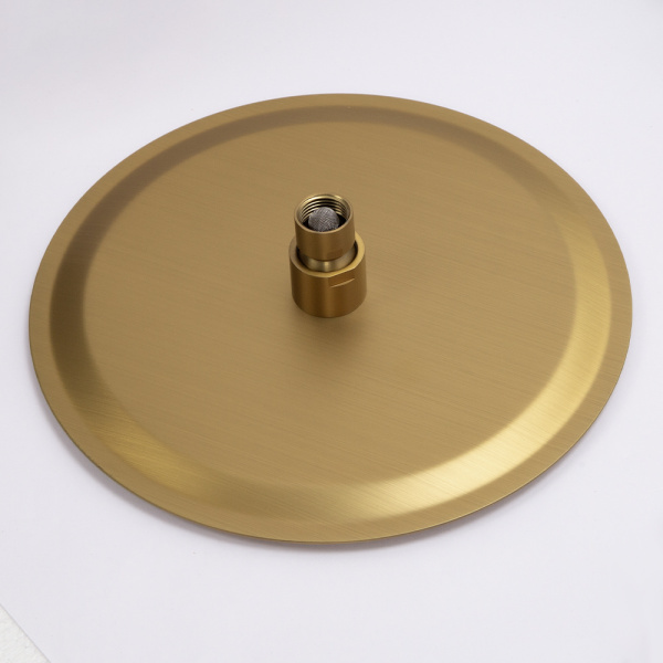 Душевой комплект AVS Luxury 3в1 круглый, брашированное золото Душевой комплект AVS Luxury 3в1 круглый, брашированное золото