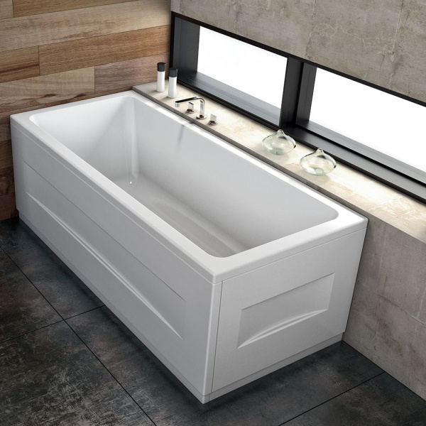 Акриловая ванна Kolpa-San Elektra 180х80 белая с каркасом, экранами и сливом-переливом