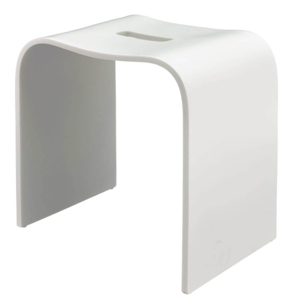 Стул для душа белый с вырезом Geralis T-W-V Стул для душа белый с вырезом Geralis T-W-V