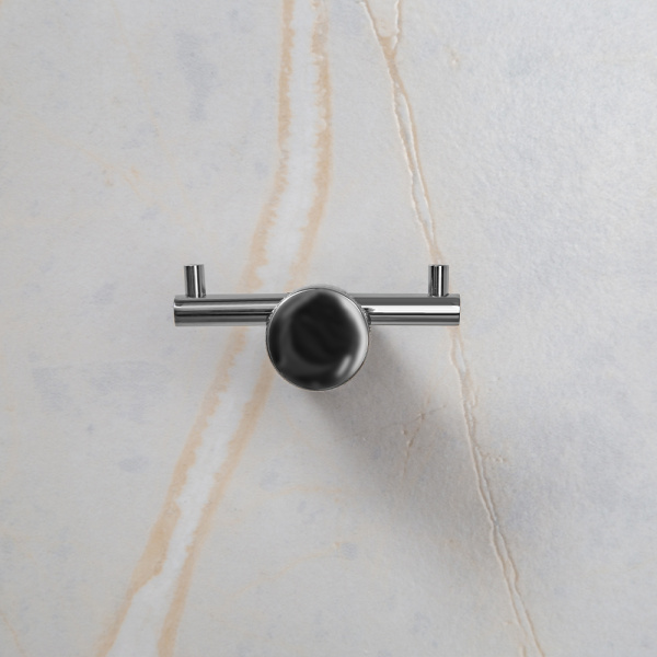 Крючок AVS Seeme, хром, двойной Крючок AVS Seeme, хром, двойной