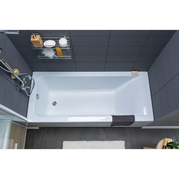 Акриловая ванна Aquanet Bright 165x70 белая, c каркасом и экраном Акриловая ванна Aquanet Bright 165x70 белая, c каркасом и экраном