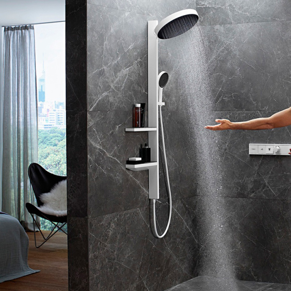 Душевая стойка Hansgrohe Rainfinity Showerpipe 26842700 белый матовый Душевая стойка Hansgrohe Rainfinity Showerpipe 26842700 белый матовый