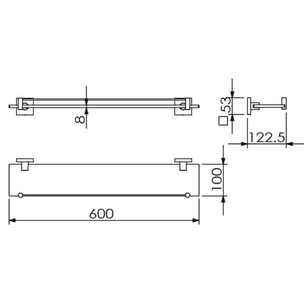 Полка 600 Langberger 11851A Полка 600 Langberger 11851A
