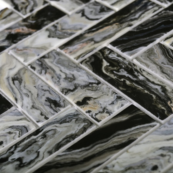 Мозаика Bonaparte Hadar Black 26,8x28,6 стеклянная Мозаика Bonaparte Hadar Black 26,8x28,6 стеклянная