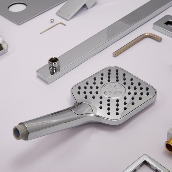 Душевой комплект AVS Cube 3в1 хром Душевой комплект AVS Cube 3в1 хром